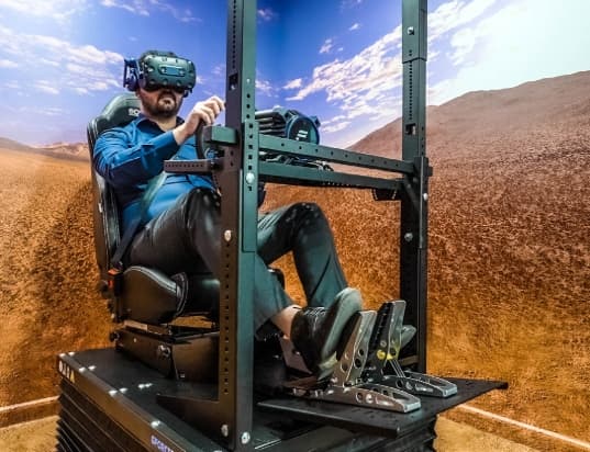 Graded Road Driving Simulator Physical Rig